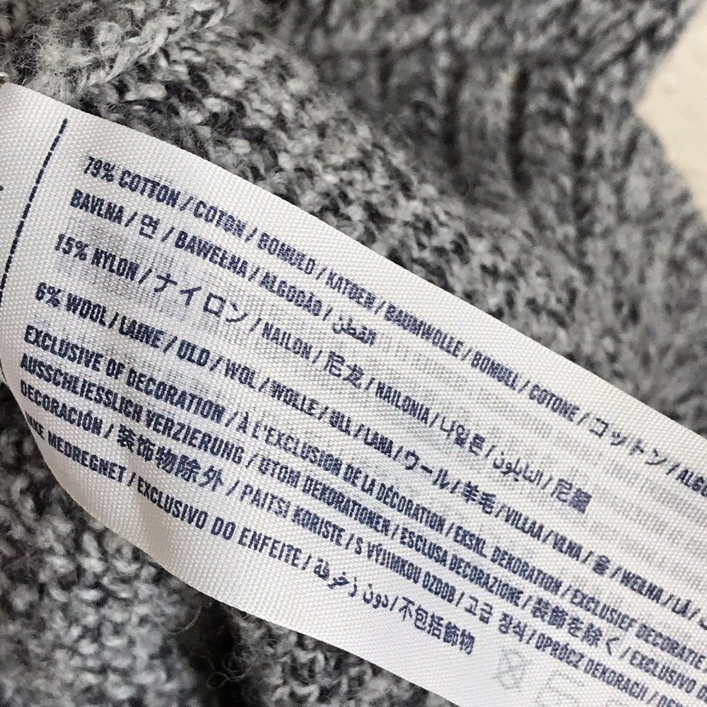 Abercrombie Kids Boy 11/12 Gray Knit V-neck Button up Cardigan Sweater - Picture 6 of 10